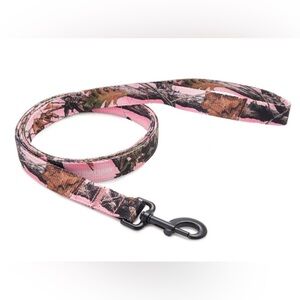 Camo 5FT Dog Leash with Pink Accents